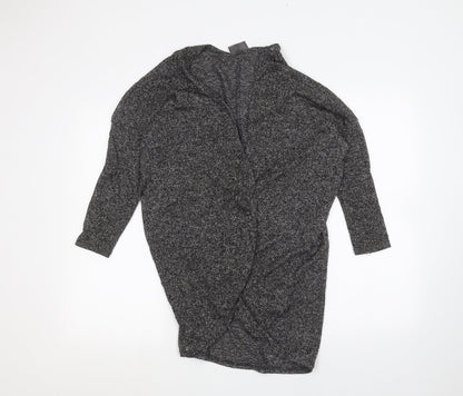 Womens UK Size S Preworn Black Cardigan Jumper