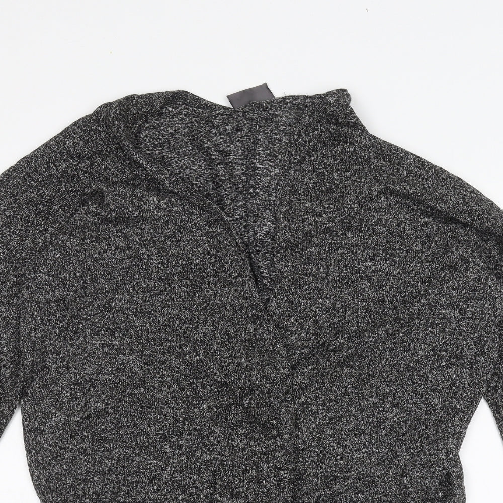 Womens UK Size S Preworn Black Cardigan Jumper