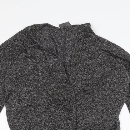 Womens UK Size S Preworn Black Cardigan Jumper