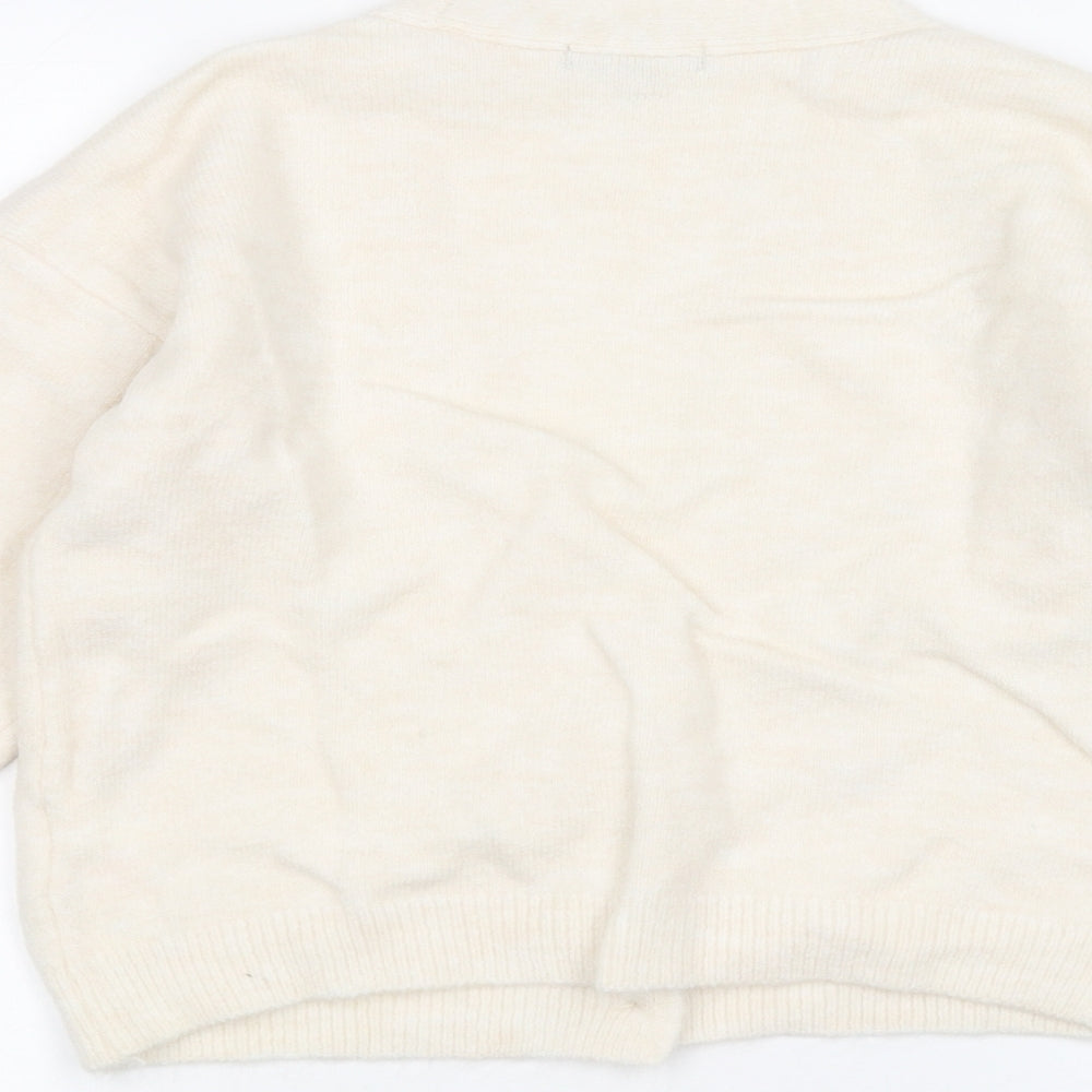 Primark Womens White   Cardigan Jumper Size 6