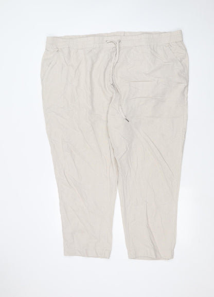 Studio Womens White   Trousers  Size 24 L26 in