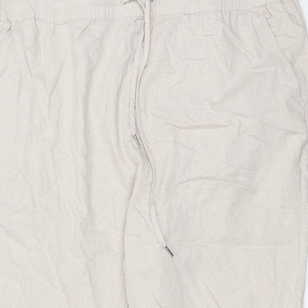 Studio Womens White   Trousers  Size 24 L26 in