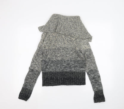 Womens UK Size S Select Grey Cardigan Jumper