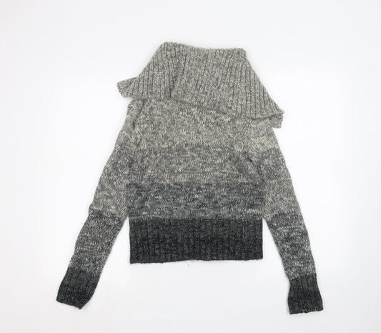 Womens UK Size S Select Grey Cardigan Jumper
