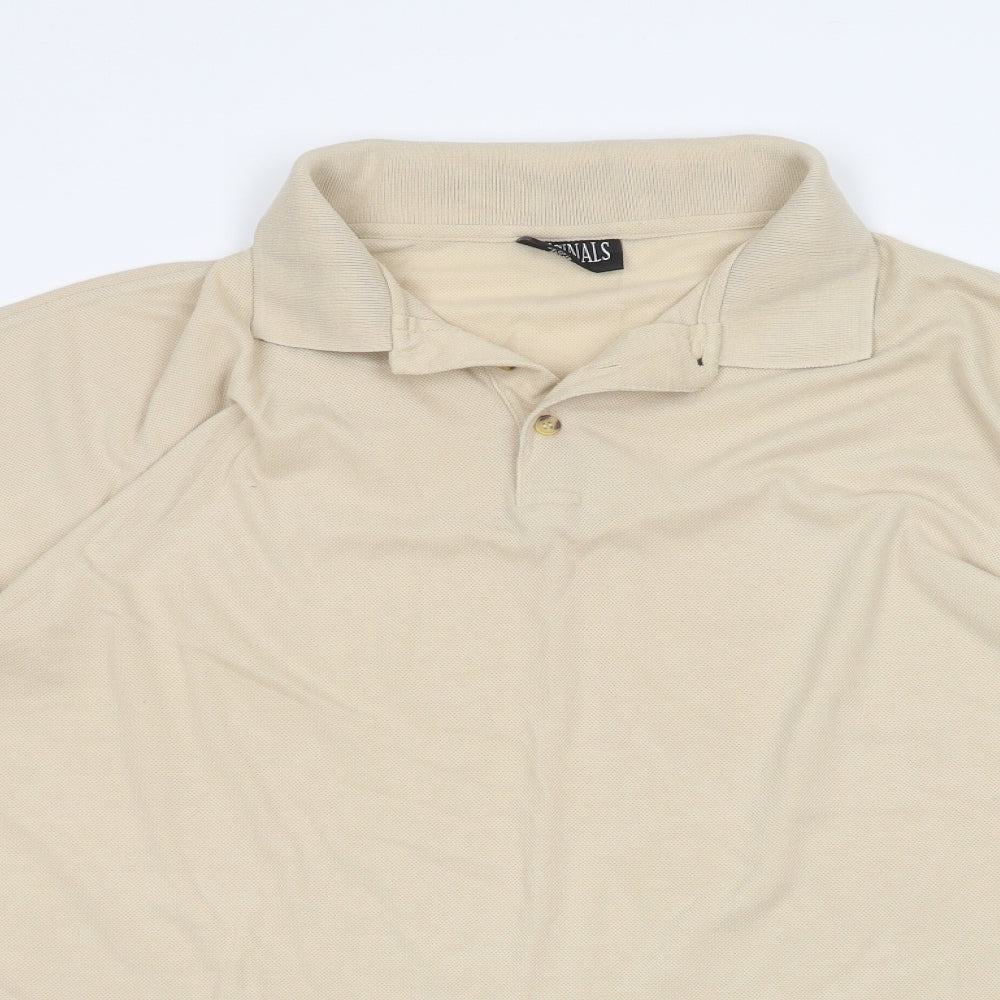 originals Mens Beige    Polo Size 2XL