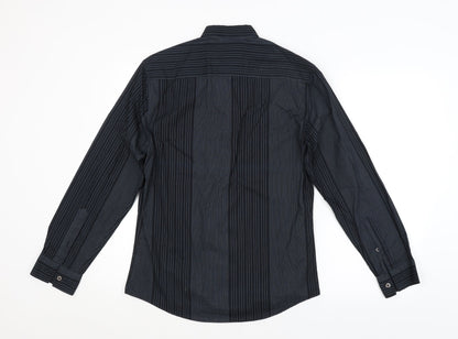 Mens UK Size S NEXT Blue  Button-Up Long Sleeve Casual Shirt