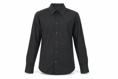 Mens UK Size S NEXT Black  Button-Up Long Sleeve Casual Shirt