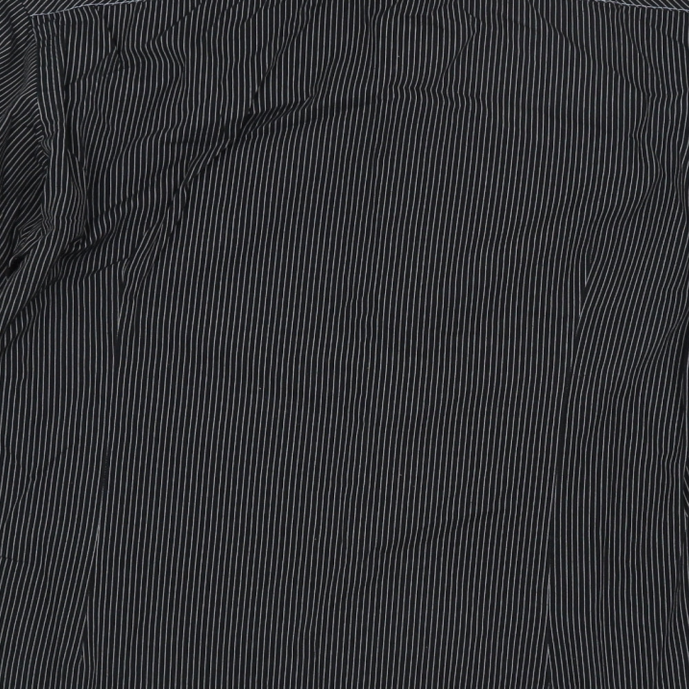 Mens UK Size S NEXT Black  Button-Up Long Sleeve Casual Shirt
