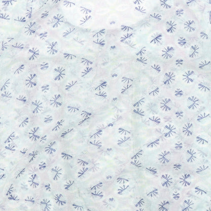 Indigo Womens Blue Argyle/Diamond  Basic Blouse