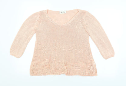 Womens UK Size 6 New Look Pink Pullover Jumper
