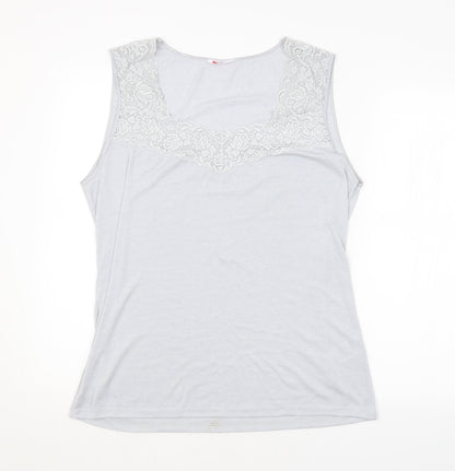 Womens UK Size XL Damart Grey Basic Tank