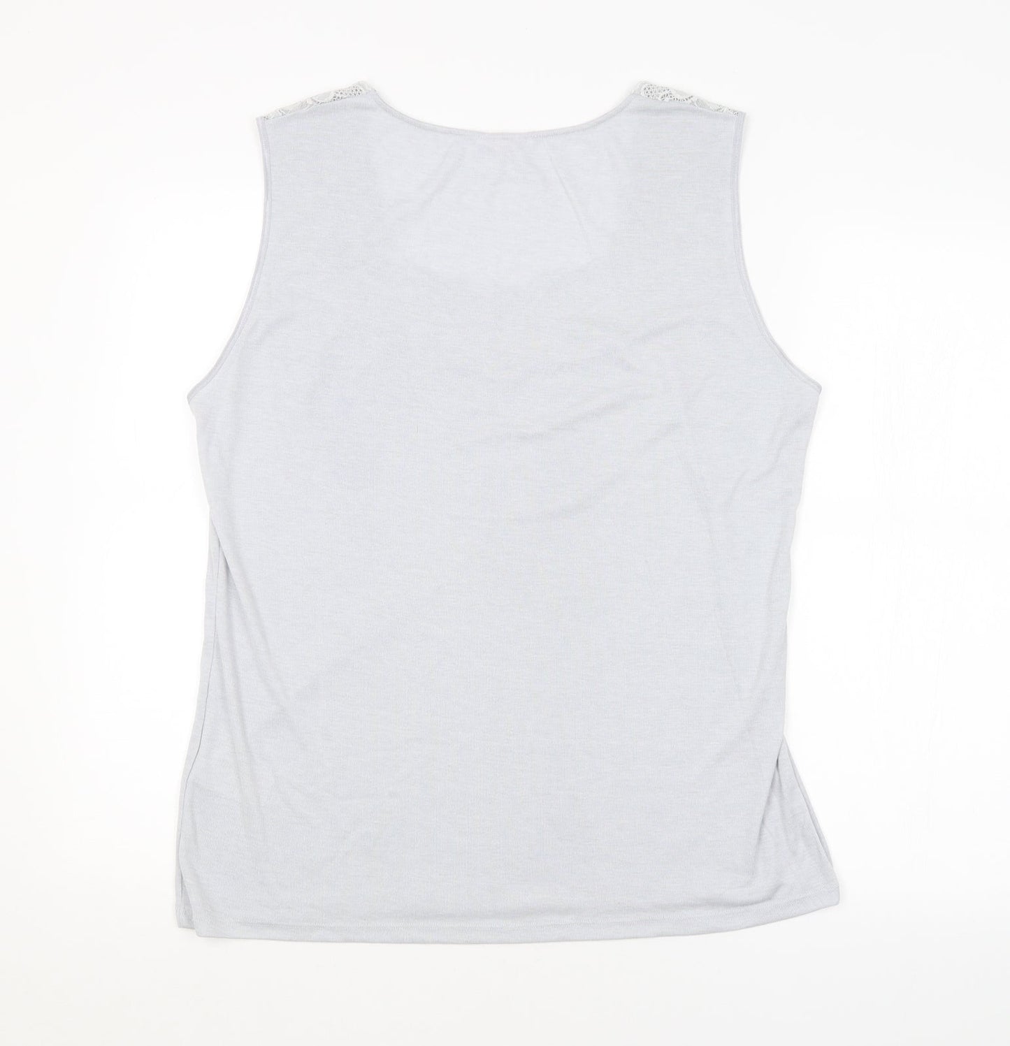 Womens UK Size XL Damart Grey Basic Tank