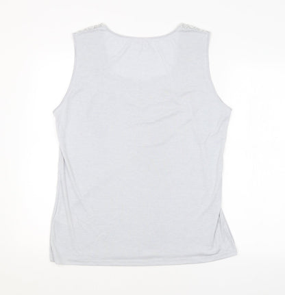 Womens UK Size XL Damart Grey Basic Tank