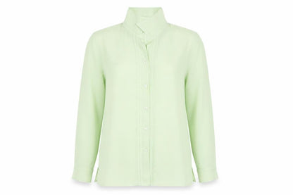 Womens UK Size 16 Preworn Green Basic Button-Up