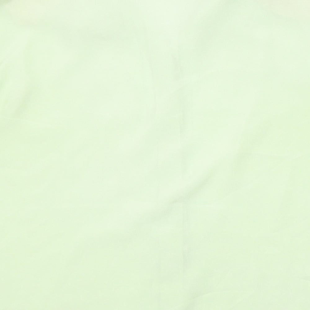 Womens UK Size 16 Preworn Green Basic Button-Up
