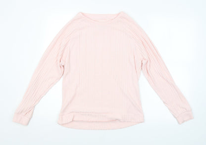 Womens UK Size S Preworn Pink Pullover Jumper
