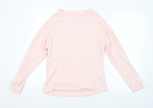 Womens UK Size S Preworn Pink Pullover Jumper