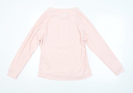 Womens UK Size S Preworn Pink Pullover Jumper