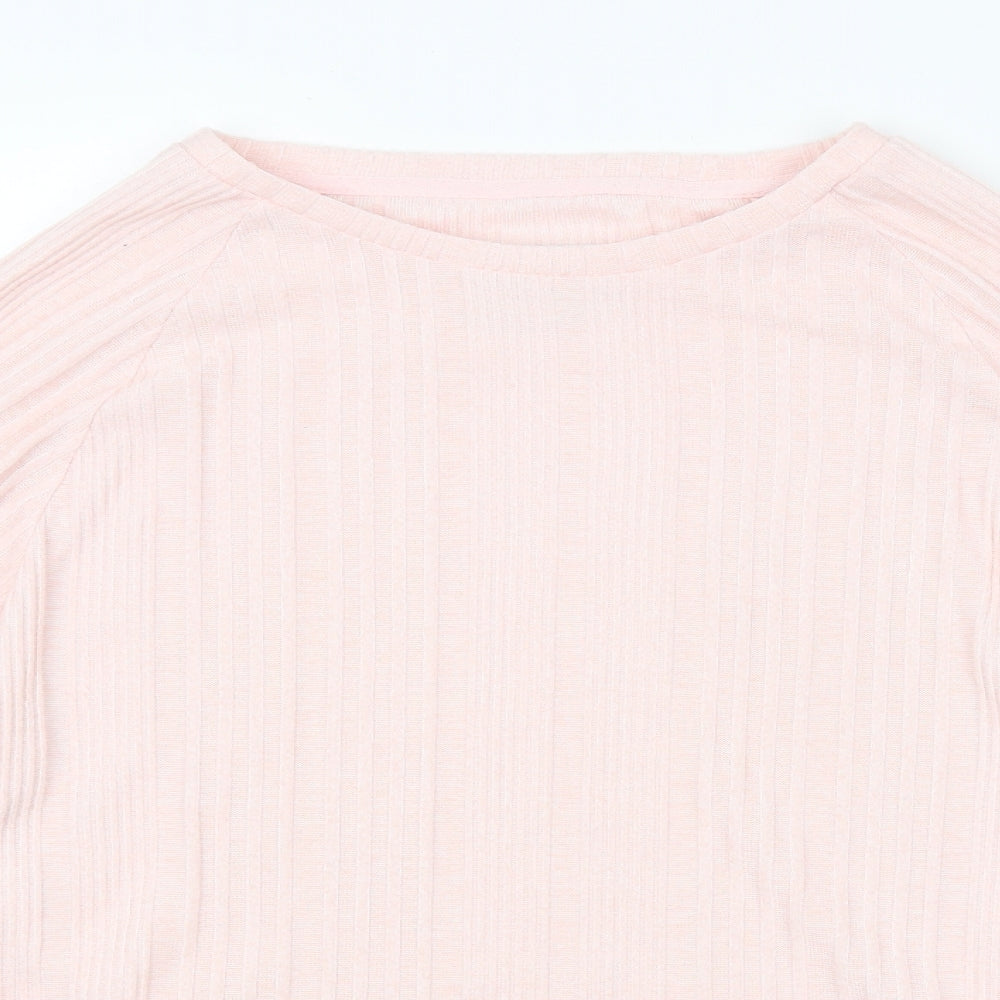 Womens UK Size S Preworn Pink Pullover Jumper