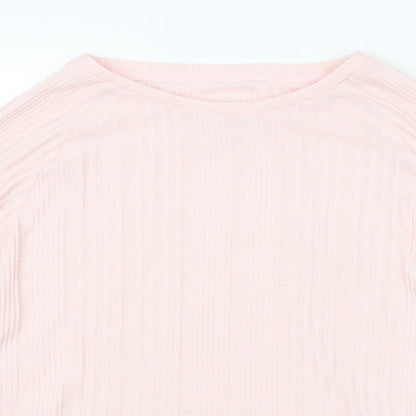 Womens UK Size S Preworn Pink Pullover Jumper