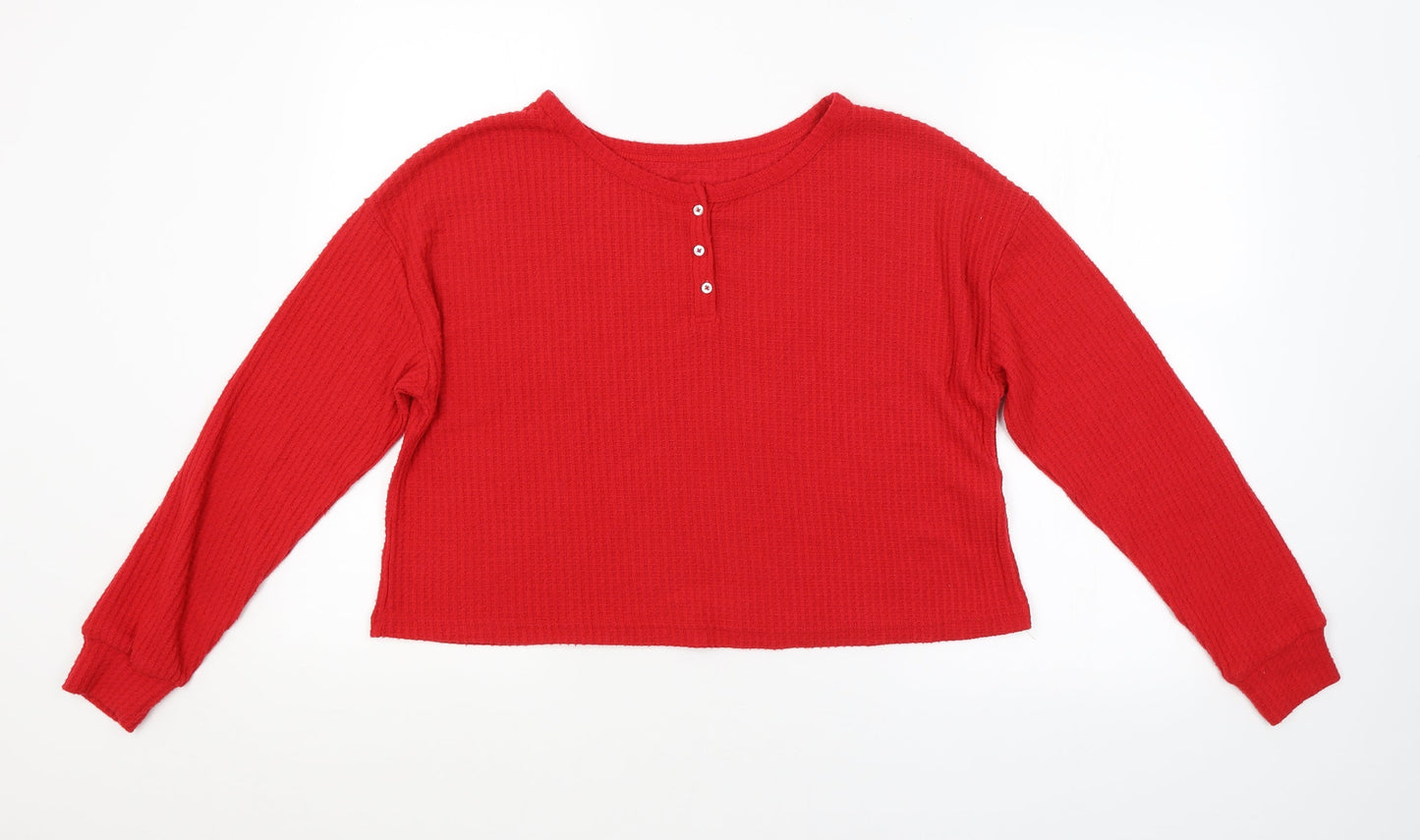 Primark Womens Red   Pullover Jumper Size 12