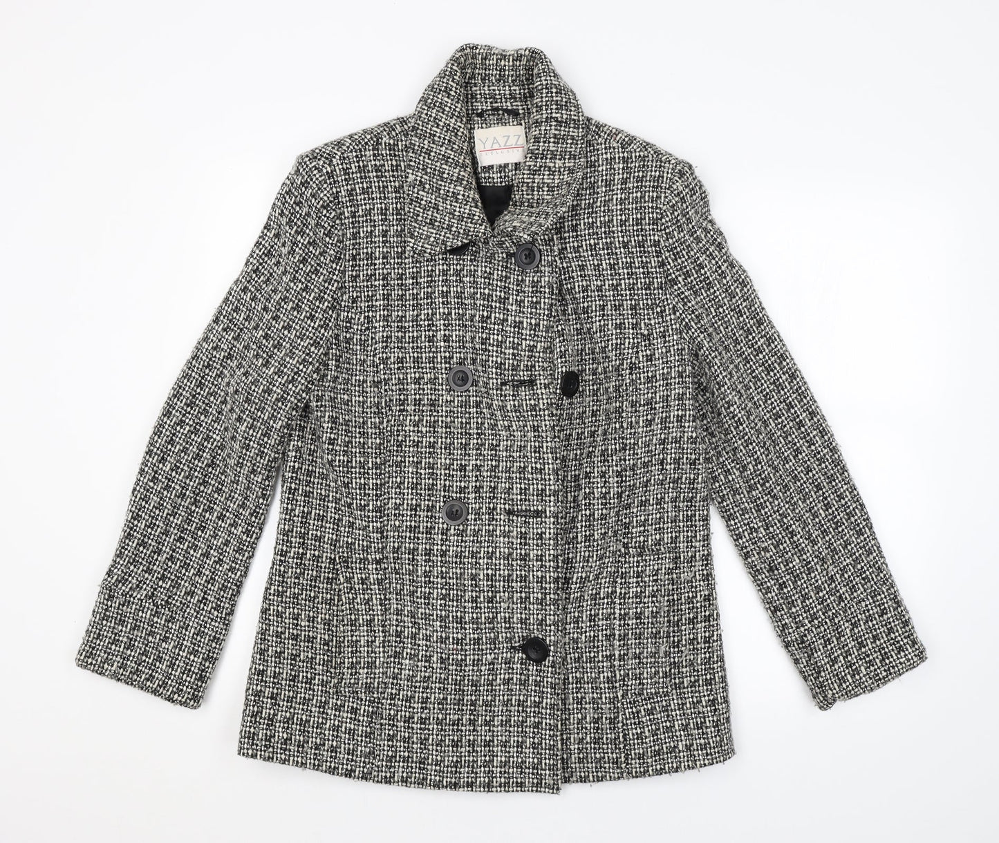 Womens UK Size 12 YAZZ Grey Pea Coat