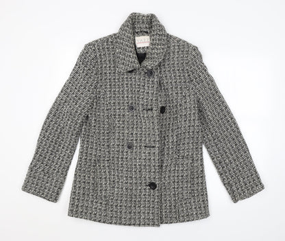 Womens UK Size 12 YAZZ Grey Pea Coat