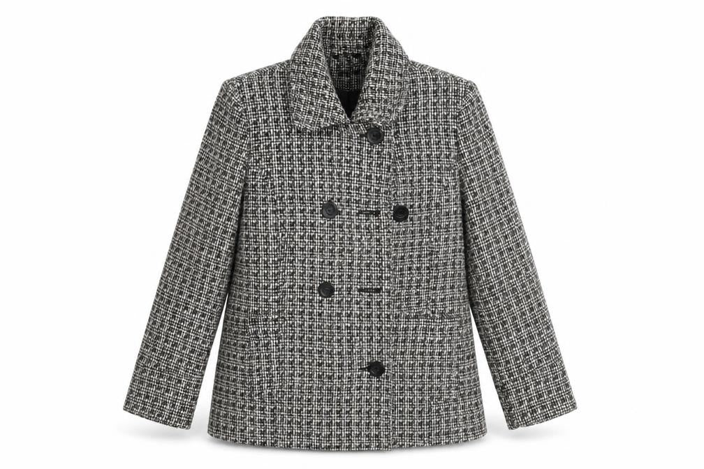 Womens UK Size 12 YAZZ Grey Pea Coat