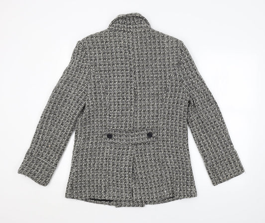 Womens UK Size 12 YAZZ Grey Pea Coat