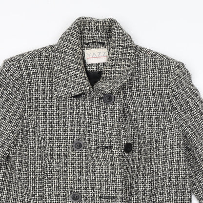 Womens UK Size 12 YAZZ Grey Pea Coat