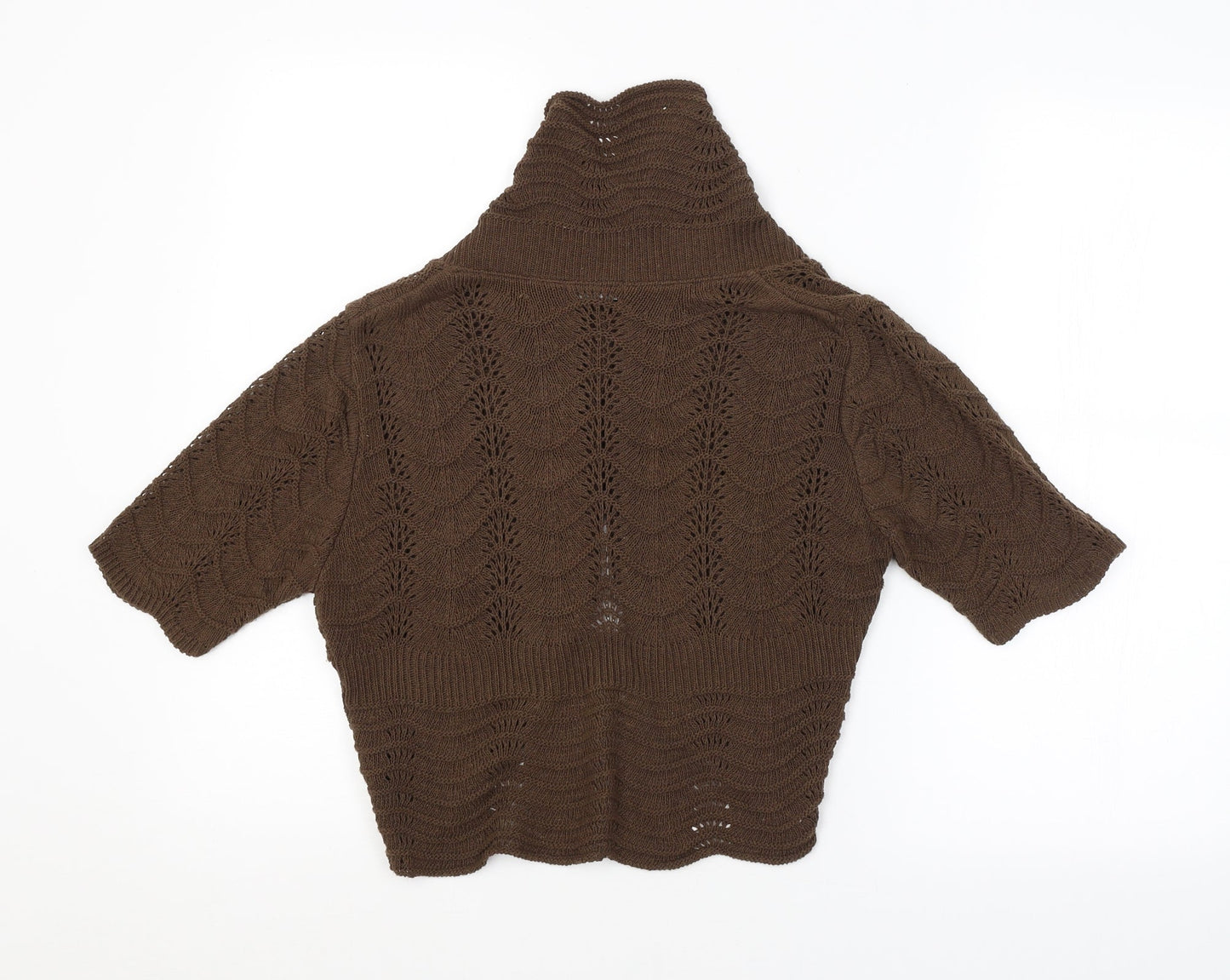 Womens UK Size S M&CO. Brown Cardigan Jumper