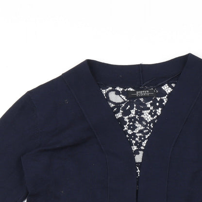Papaya Womens Blue   Cardigan Jumper Size 8