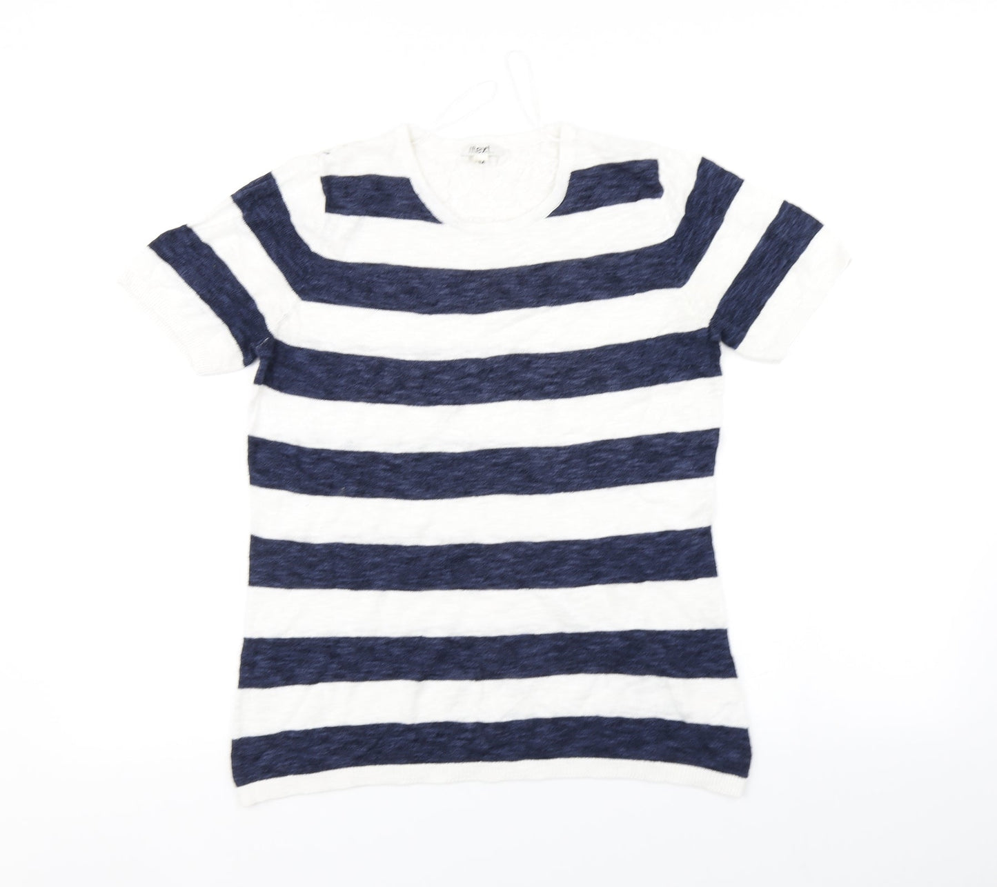 Womens UK Size M Text Multicoloured Basic T-Shirt