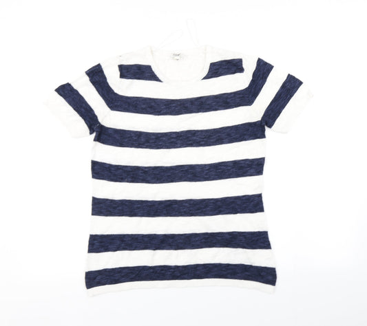 Womens UK Size M Text Multicoloured Basic T-Shirt
