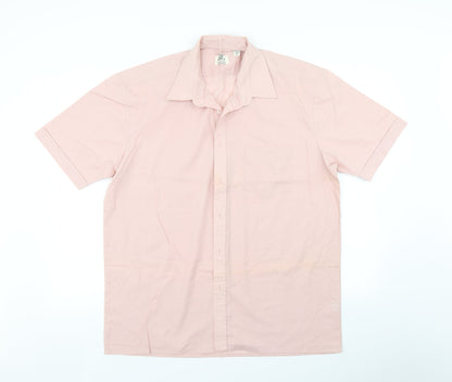 Mens UK Size XL GF Collection Pink  Button-Up Short Sleeve Casual Shirt