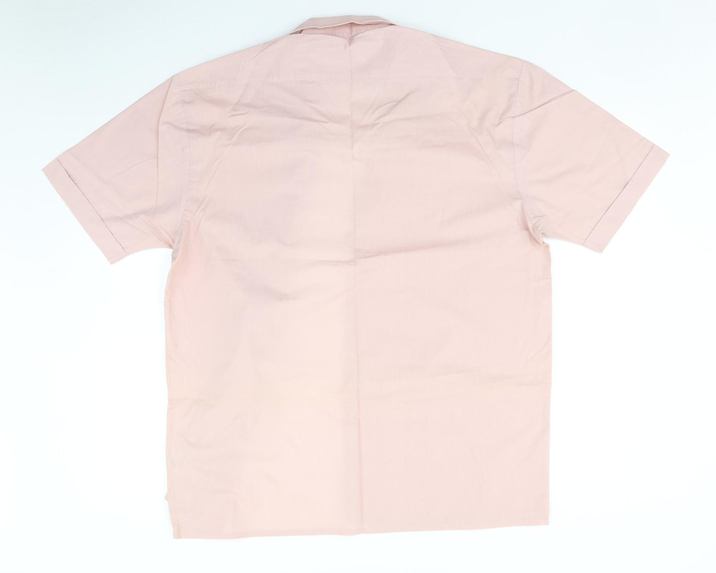 Mens UK Size XL GF Collection Pink  Button-Up Short Sleeve Casual Shirt