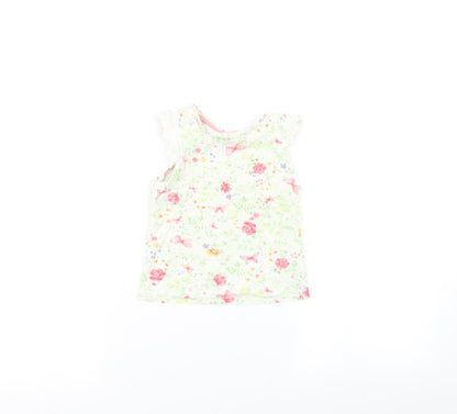 Mothercare  Multicoloured Floral  Basic T-Shirt Size 18-24 Months