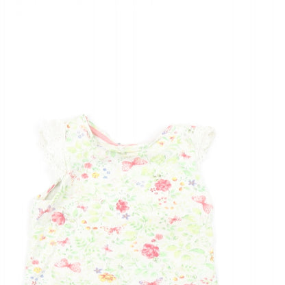 Mothercare  Multicoloured Floral  Basic T-Shirt Size 18-24 Months