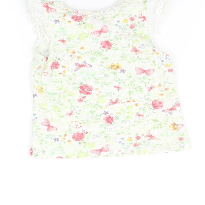 Mothercare  Multicoloured Floral  Basic T-Shirt Size 18-24 Months
