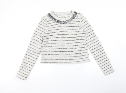 Womens UK Size 14 New Look White Pullover Jumper