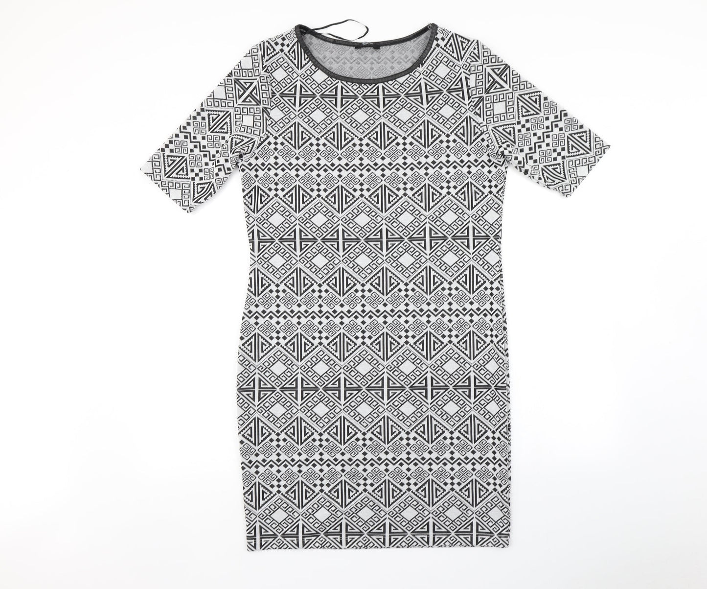 George Womens Grey Geometric  Bodycon  Size 14