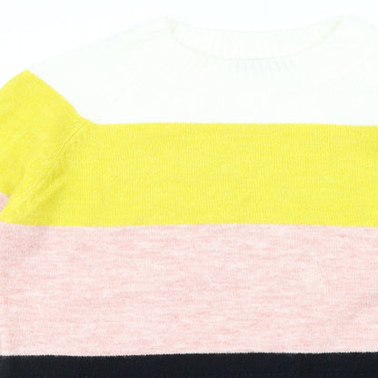 F&F Womens Multicoloured Striped  Pullover Jumper Size 10