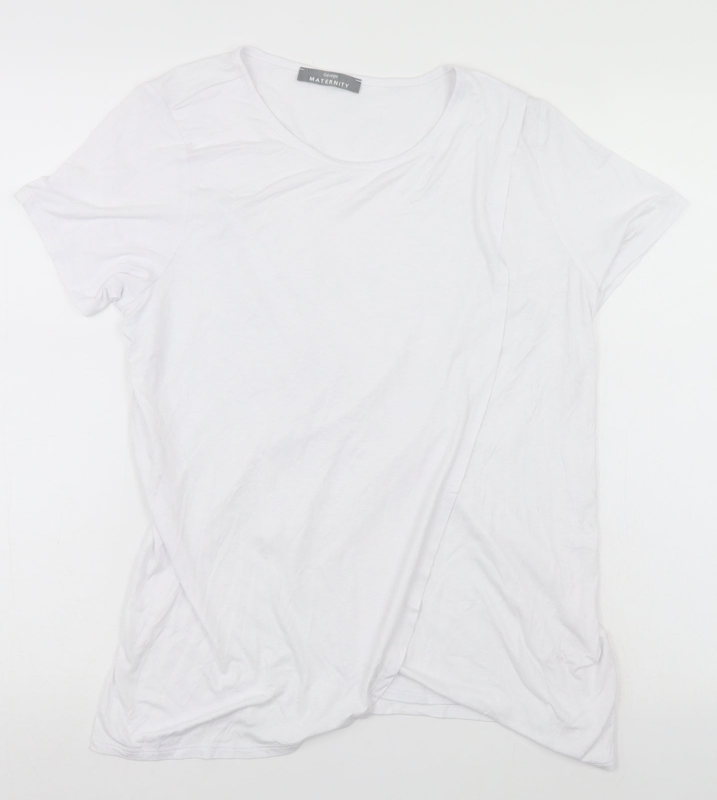 George Womens White   Tunic T-Shirt Size 8