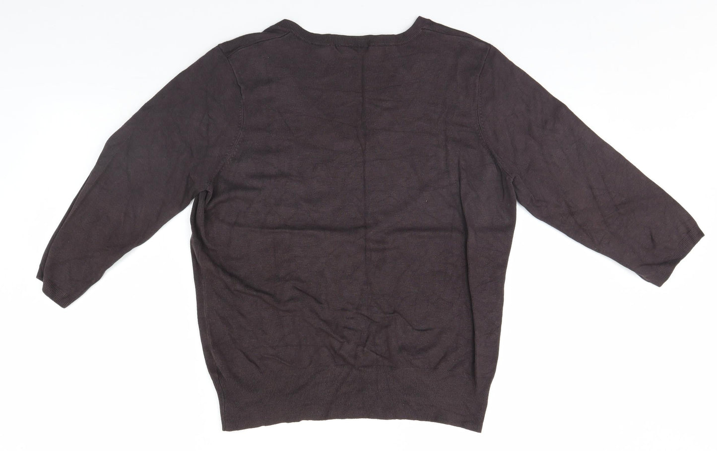 Womens UK Size 14 BHS Brown Pullover Jumper