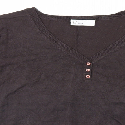 Womens UK Size 14 BHS Brown Pullover Jumper