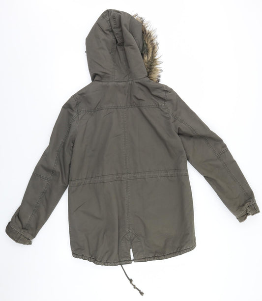 Divided Womens Brown   Jacket Coat Size 8