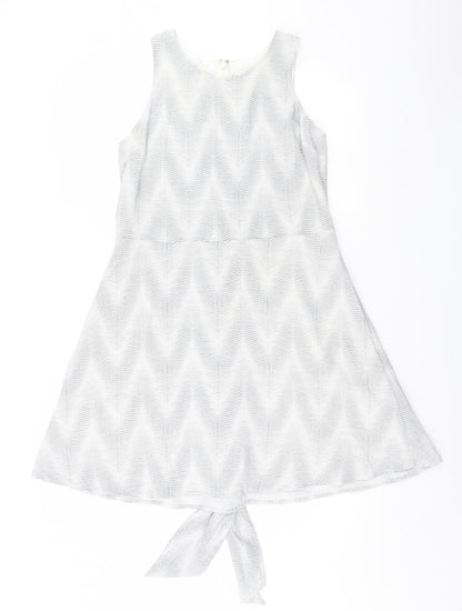 Gap Womens Grey Striped  A-Line  Size S