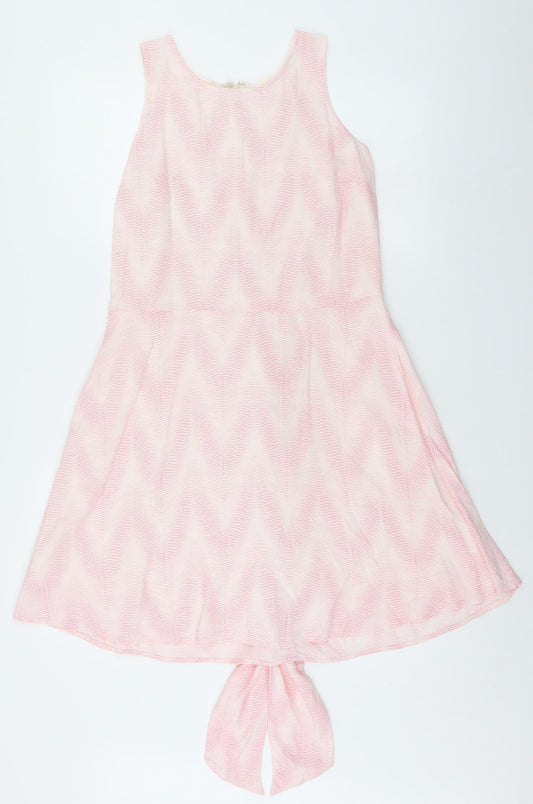 Gap Womens White Striped  A-Line  Size S