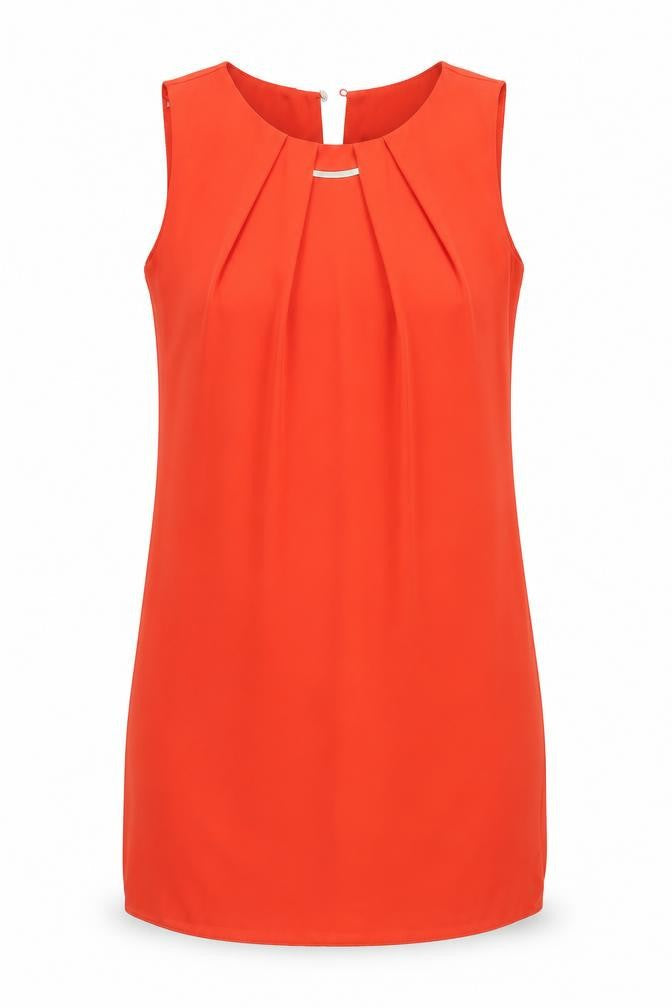 Womens UK Size 6 F&F Orange Basic Blouse