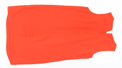 F&F Womens Orange   Basic Blouse Size 6